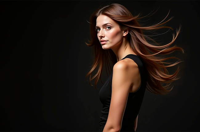 elegant-woman-with-flowing-hair-black-tank-top-dark-background-beauty-concept