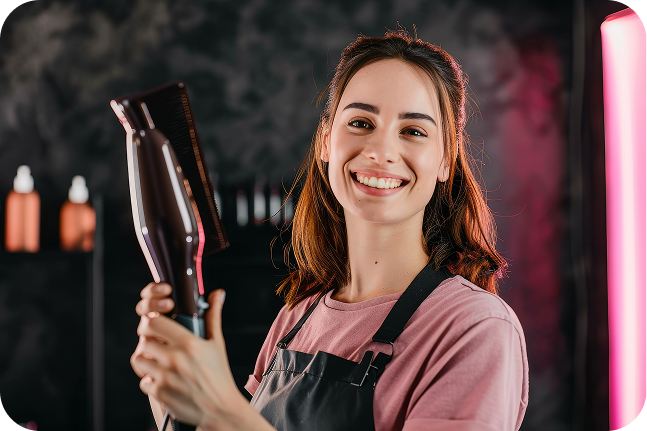 young-professional-hairdresser-with-hairbrush-hairdryer-looking-you-young-professional-hairdr 1